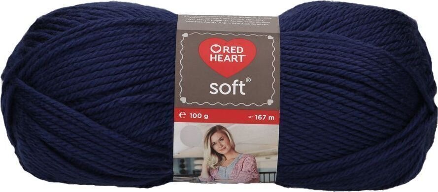 Pletací příze Red Heart Soft 00006 Marine Pletací příze