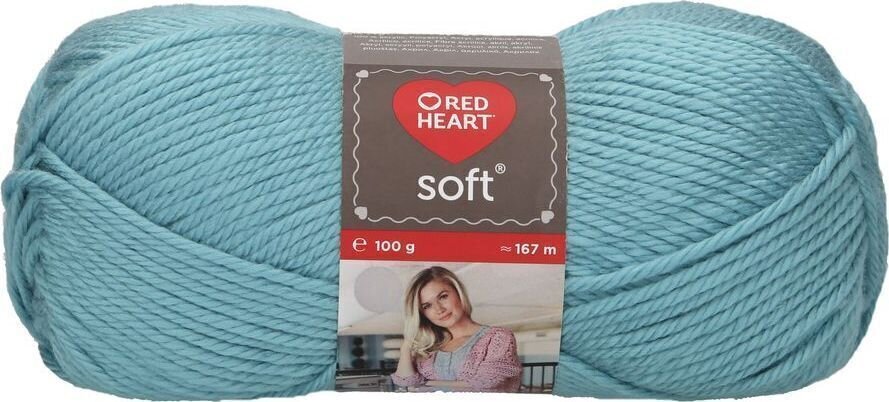 Pletilna preja Red Heart Soft 00008 Ice Blue Pletilna preja
