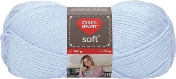 Strikkegarn Red Heart Soft 08325 Pale Blue 100g - 1