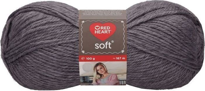 Pletací příze Red Heart Soft 08329 Dark Grey Pletací příze