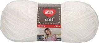 Pletací příze Red Heart Soft 00001 White Pletací příze
