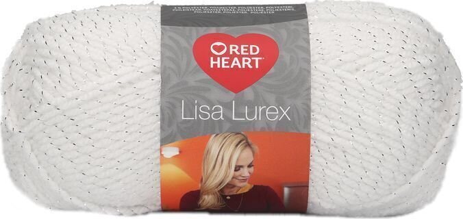 Pređa za pletenje Red Heart Lisa Lurex 00001 White Pređa za pletenje