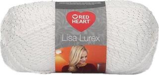 Pletací příze Red Heart Lisa Lurex 00001 White Pletací příze