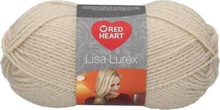 Knitting Yarn Red Heart Lisa Lurex 00003 Nature Knitting Yarn