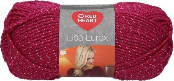 Strickgarn Red Heart Lisa Lurex 00007 Cyclamen Strickgarn - 1