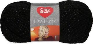 Knitting Yarn Red Heart Lisa Lurex 00010 Black Knitting Yarn