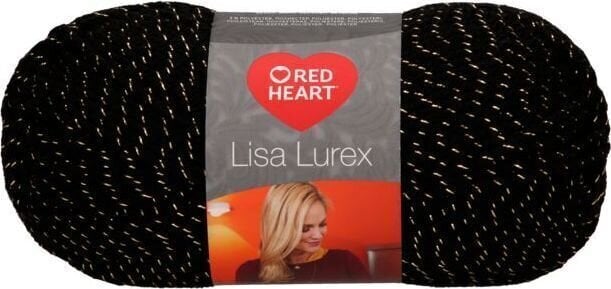 Pletací příze Red Heart Lisa Lurex 00011 Black Golden Pletací příze