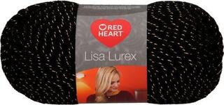 Przędza dziewiarska Red Heart Lisa Lurex 00011 Black Golden Przędza dziewiarska