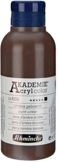 Culoare acrilică Schmincke Akademie Vopsea acrilică 669 Burnt Umber 250 ml 1 buc.