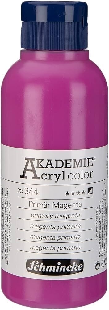 Acrylic Paint Schmincke Akademie Acrylic Paint 344 Primary Magenta 250 ml 1 pc