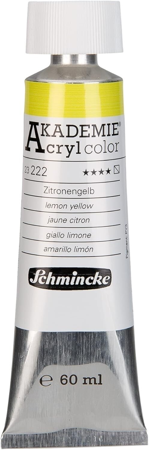 Acrylfarbe Schmincke Akademie Acrylfarbe 222 Lemon Yellow 60 ml 1 stk