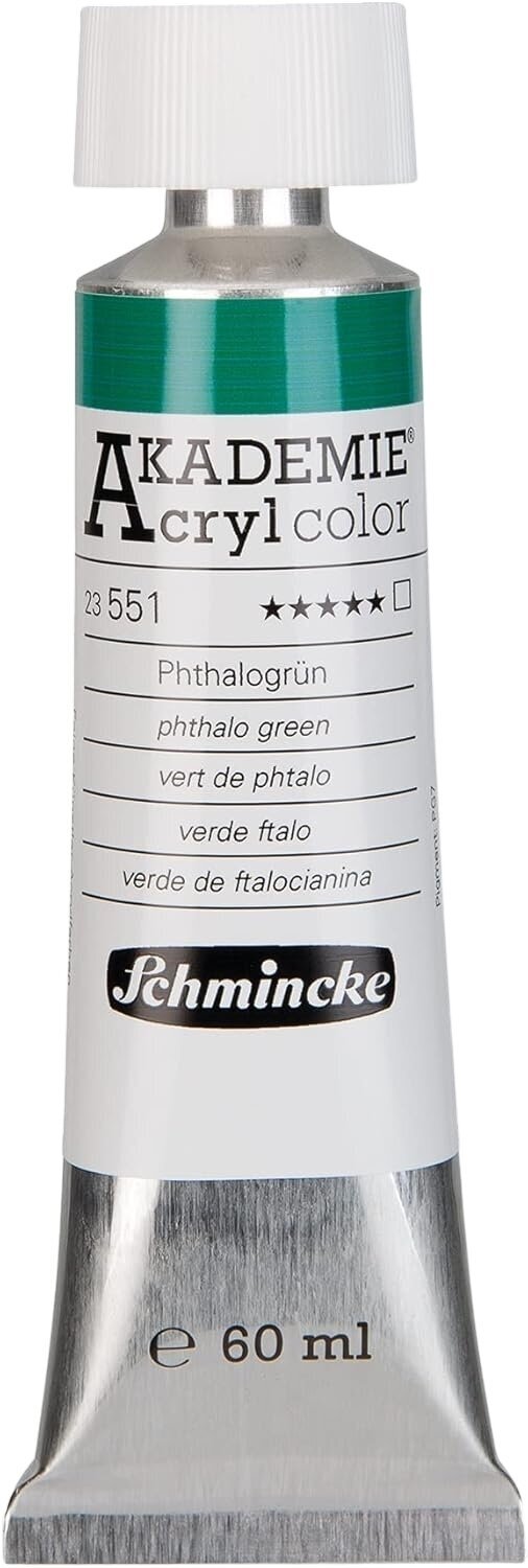 Culoare acrilică Schmincke Akademie Vopsea acrilică 551 Phthalo Green 60 ml 1 buc.