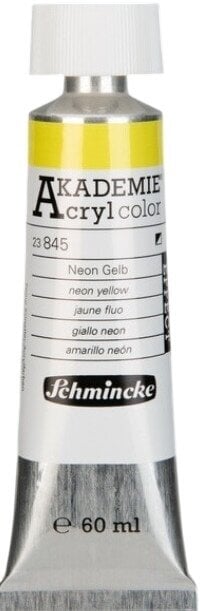 Culoare acrilică Schmincke Akademie Vopsea acrilică 845 Neon Yellow 60 ml 1 buc.