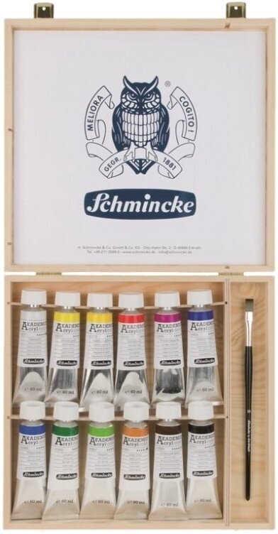 Akrylmaling Schmincke Akademie Acrylic Paint Gift Set 12x60ml
