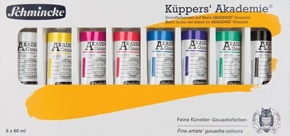 Gouache malt
 Schmincke 76.5809 Set Gouachefarben 8 x 60 ml - 1
