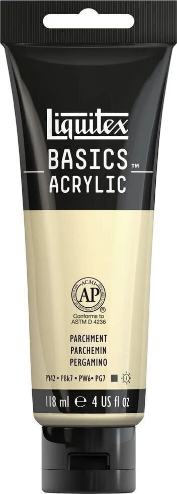 Peinture acrylique Liquitex Basic Peinture acrylique 436 Parchment 118 ml 1 pc
