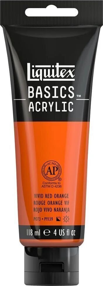Akrilna boja Liquitex Basic Akrilna boja 620 Vivid Red Orange 118 ml 1 kom