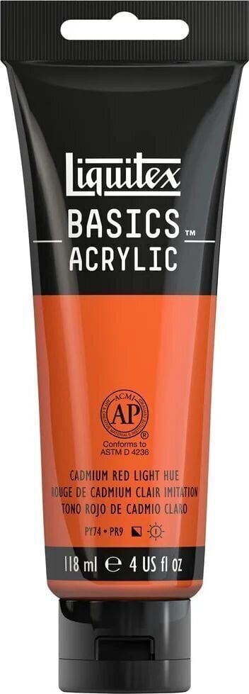 Акрилна боя Liquitex Basic АКРИЛНА боя 510 Cadmium Red Light Hue 118 ml 1 бр.