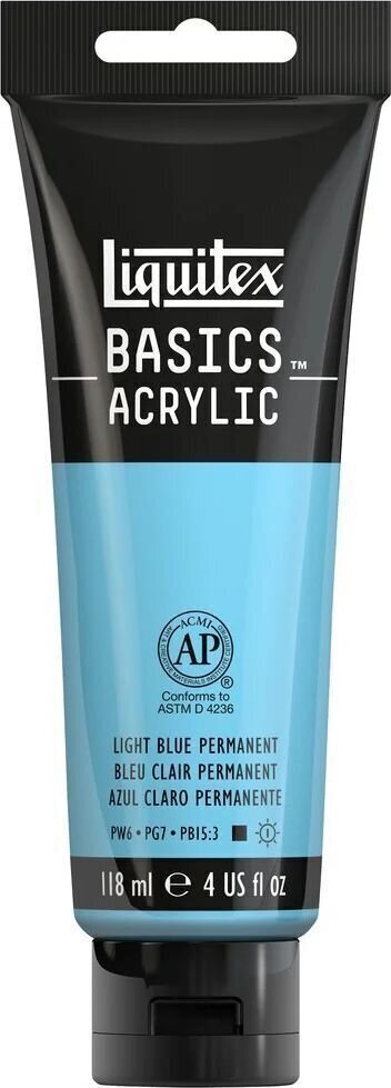 Peinture acrylique Liquitex Basic Peinture acrylique 770 Light Blue Permanent 118 ml 1 pc