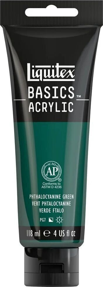 Akrilna boja Liquitex Basic Akrilna boja 317 Phthalocyanine Green 118 ml 1 kom