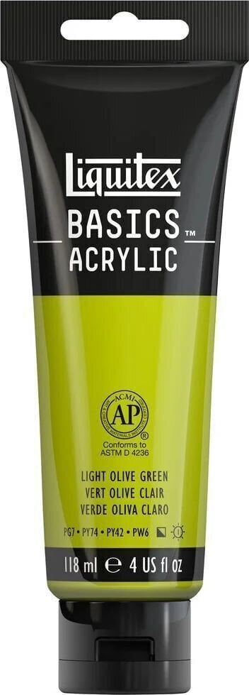 Akrylmaling Liquitex Basics Acrylic Paint 118 ml 218 Light Olive Green