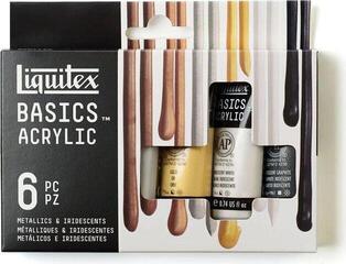 Akrylová barva Liquitex Basics Sada akrylových barev 6 x 22 ml