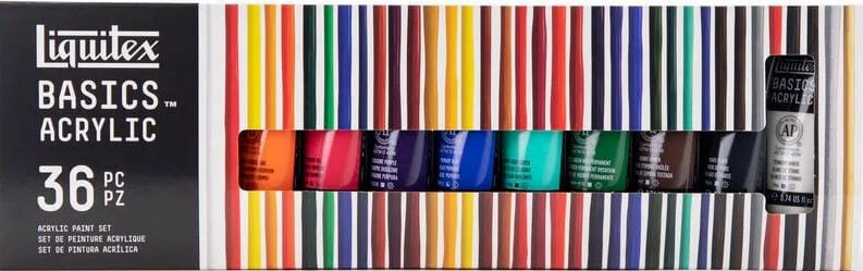 Akrylmaling Liquitex Basic Sæt med akrylmaling 36 x 22 ml