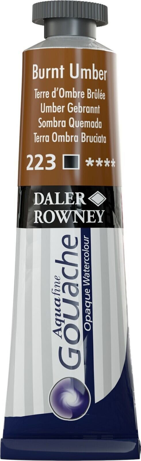 Daler Rowney Aquafine Kvašová barva Burnt Umber 15 ml 1 ks