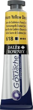 Gouache malt
 Daler Rowney Aquafine Gouachefarbe Cadmium Yellow Deep Hue 15 ml 1 stk - 1