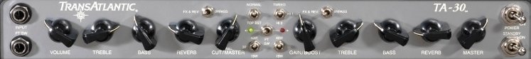 Pré-amplificador/amplificador em rack Mesa Boogie Trans Atlantic TA30 Rack Head