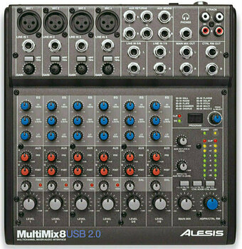 Analogni mix pult Alesis MultiMix 8 USB 2.0 - 1