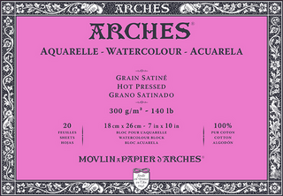 Skizzenbuch Arches Watercolour Hot Pressed Skizzenbuch 20 18 x 26 cm 300 g