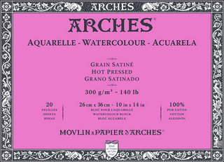 Schetsboek Arches Watercolour Hot Pressed Schetsboek 20 26 x 36 cm 300 g