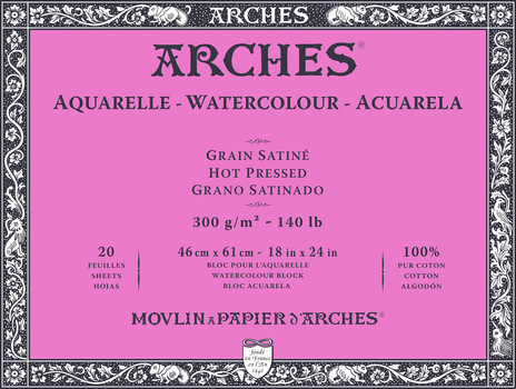 Sketchbook Arches Watercolour Hot Pressed Sketchbook 20 46 x 61 cm 300 g - 1