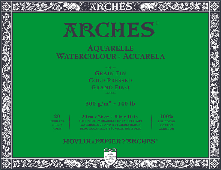 Skicář Arches Watercolour Cold Pressed Skicář 20 x 26 cm 300 g