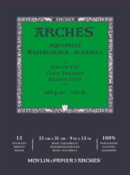 Blok za skiciranje Arches Watercolour Cold Pressed Скетцхбоок 12 23 x 31 cm 300 g - 1