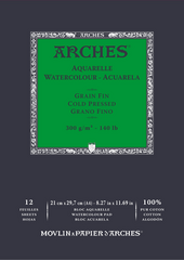 Skizzenbuch Arches Watercolour Cold Pressed Skizzenbuch 12 21 x 297 cm 300 g