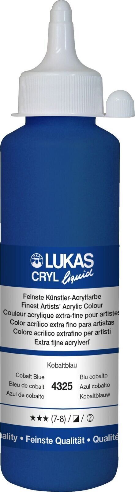 Lukas Cryl Liquid Akrylová barva Cobalt Blue 250 ml 1 ks