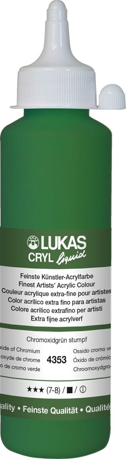 Lukas Cryl Liquid Akrylová farba Oxide Of Chromium 250 ml 1 ks