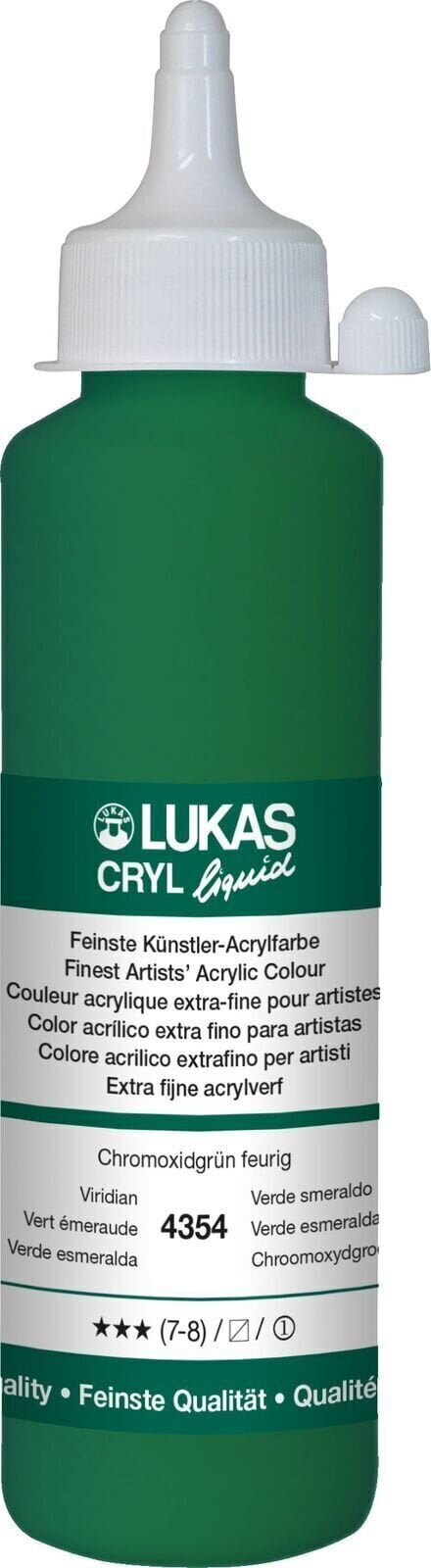 Lukas Cryl Liquid Akrylová barva Viridian 250 ml 1 ks