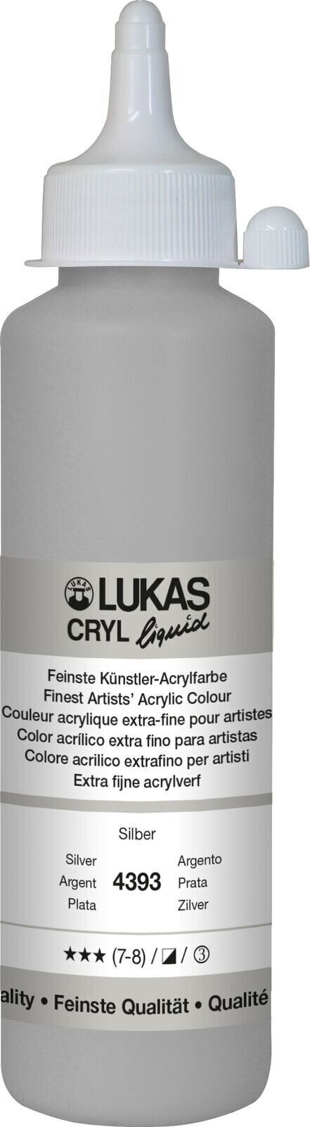 Lukas Cryl Liquid Akrylová barva Silver 250 ml 1 ks