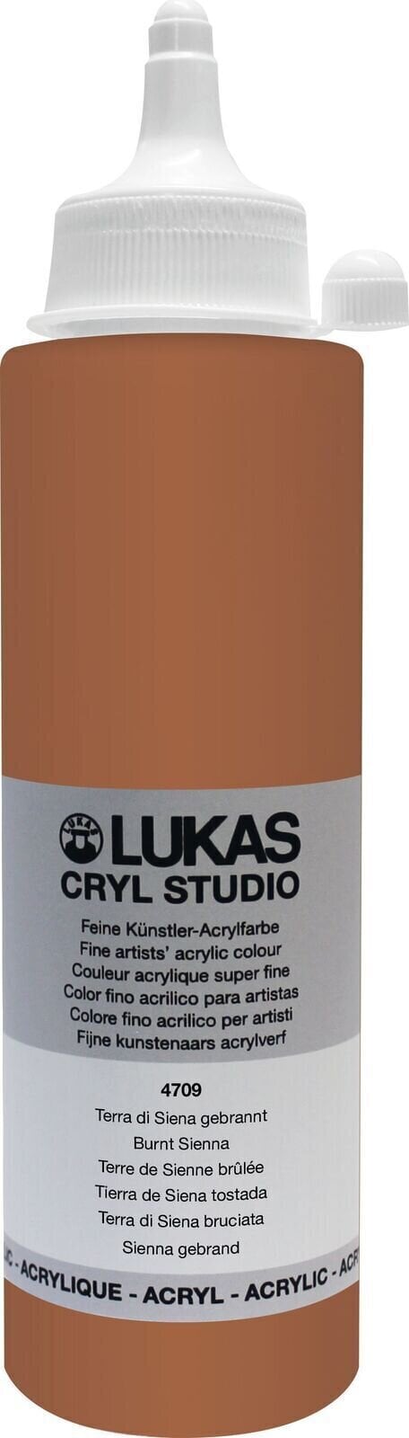 Lukas Cryl Studio Akrylová barva Burnt Sienna 250 ml 1 ks
