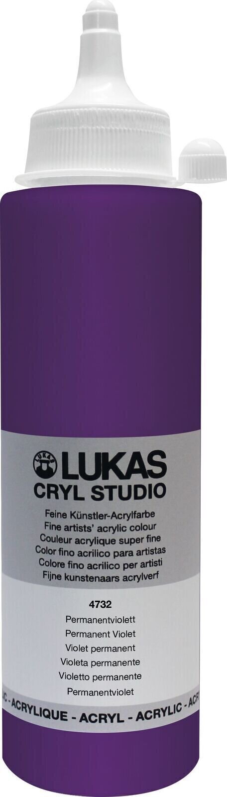 Akrilna boja Lukas Cryl Studio Акрилне боје Permanent Violet 250 ml 1 kom