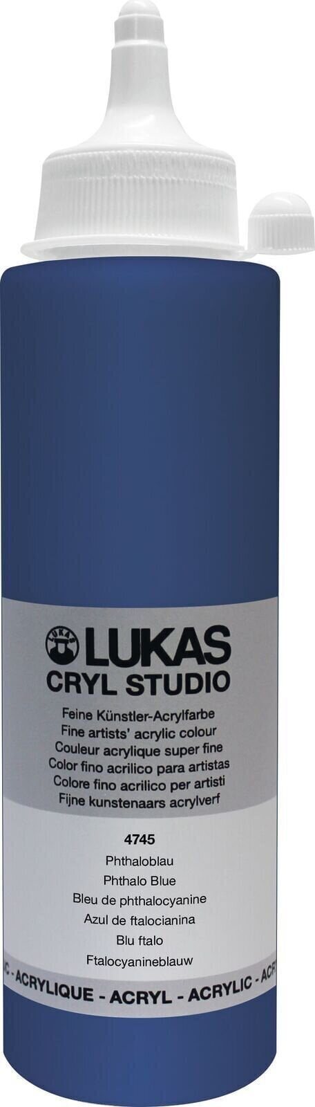 Culoare acrilică Lukas Cryl Studio Vopsea acrilică Phthalo Blue 250 ml 1 buc.