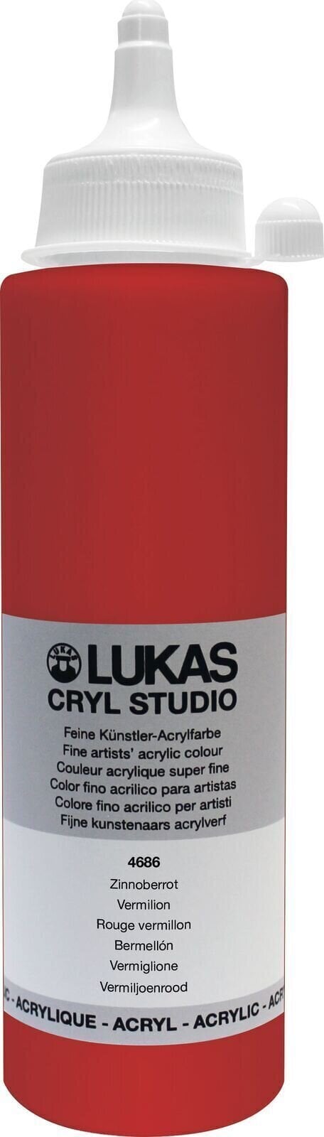 Lukas Cryl Studio Akrylová barva Vermilion 250 ml 1 ks