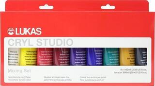 Akrylová barva Lukas Cryl Studio Sada akrylových barev Mix 2 9 x 100 ml