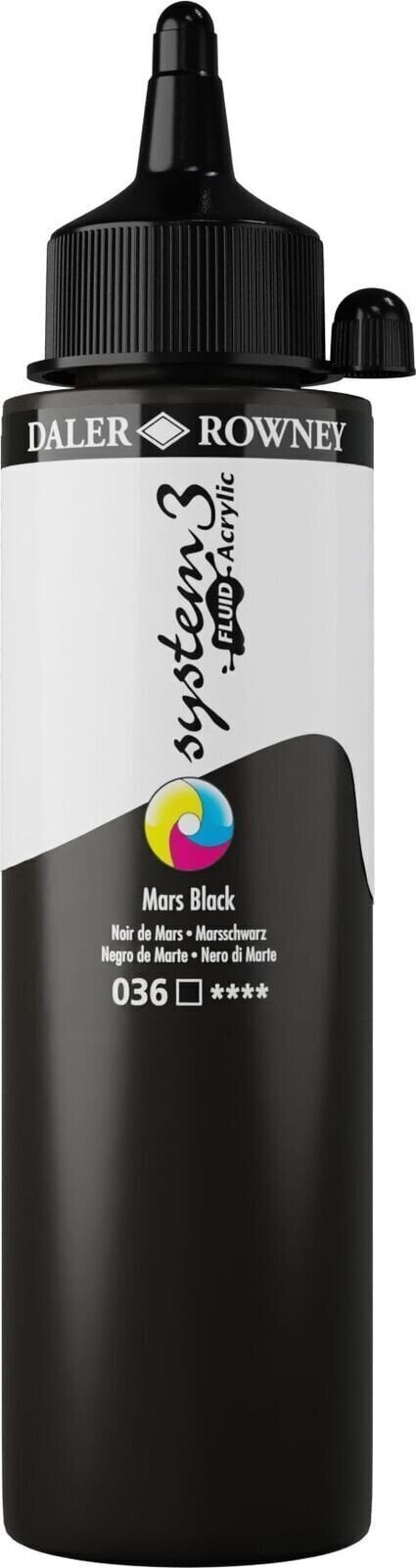 Daler Rowney System3 Akrylová barva Mars Black 250 ml 1 ks