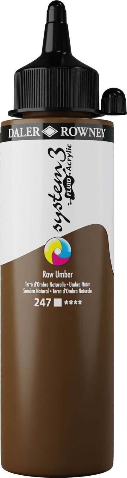 Daler Rowney System3 Akrylová barva Raw Umber 250 ml 1 ks