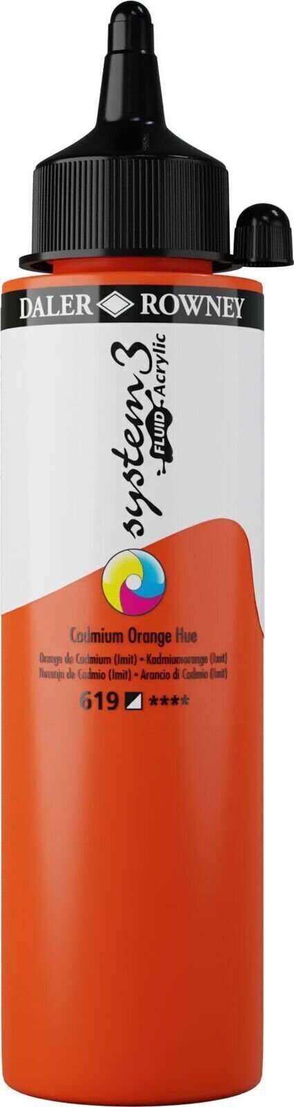 Akrilna boja Daler Rowney System3 Akrilna boja Cadmium Orange Hue 250 ml 1 kom