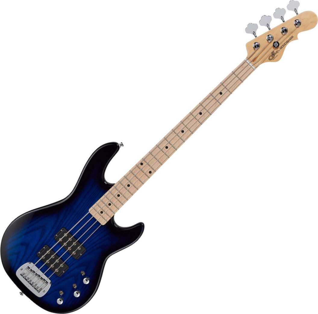 L-2000 G&L Tribute Series - Bass Slim Natural Blueburst | Neck